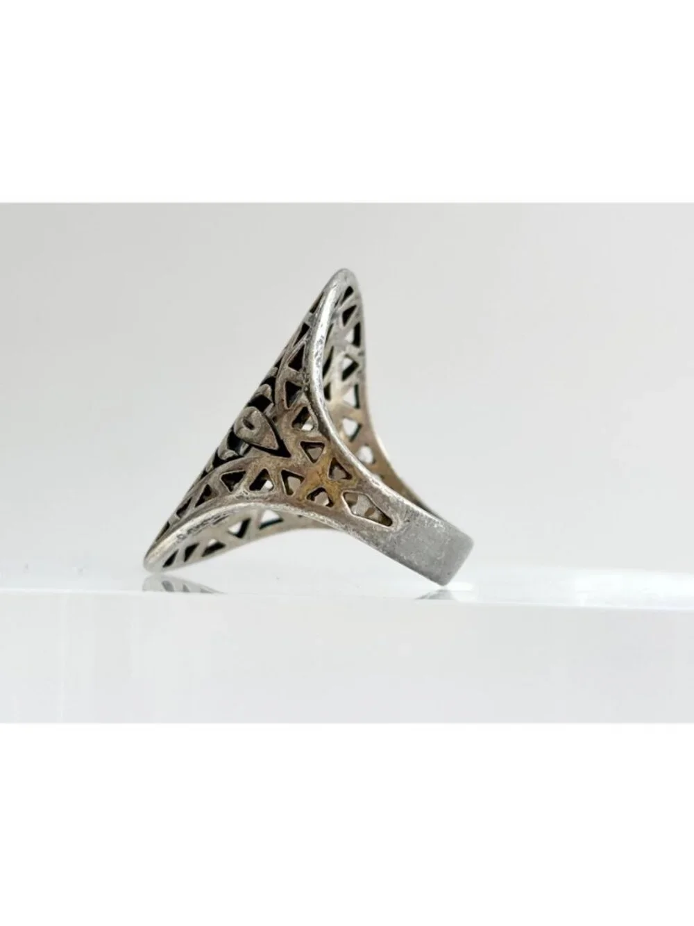 RARE James Avery Flor De Sol Sunflower Sterling Silver 925 Vintage Ring - sz 8